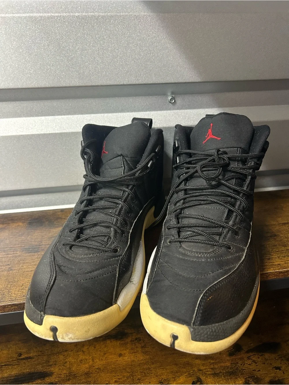 Size 10.5 Air Jordan 12 Mens Retro Black 130690-004